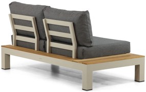 Loungeset 6 personen Aluminium/Teak Taupe Lifestyle Garden Furniture Vittoria