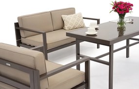 Garden Point Porto Apetito 4 bruine tuinmeubelset