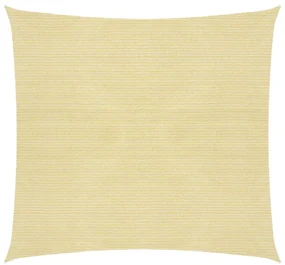 vidaXL Zonnezeil 160 g/m² 7x7 m HDPE beige