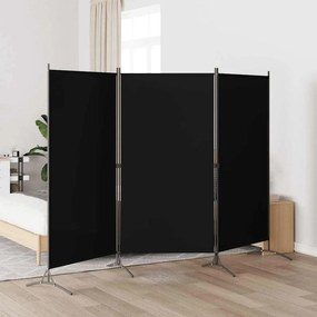 vidaXL Kamerscherm met 3 panelen 260x180 cm zwart