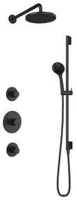 Hotbath Cobber IBS20GN inbouwdouche met 3s handdouche en glijstang geborsteld nikkel