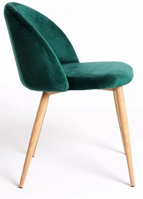 Set 4 fluwelen Vint Stoelen