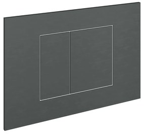 Hotbath Bas drukplaat voor Geberit UP320/UP720/TECE gunmetal geborsteld PVD