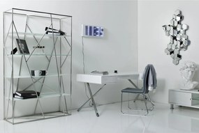 Kare Design Desk Insider Bureau - B160 X D75 X H74 Cm - Hoogglans Wit