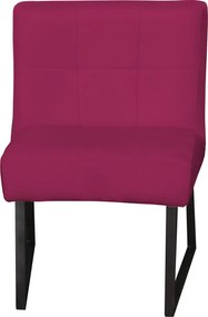 Eetkamerstoel - Amsterdam - geschikt voor ronde tafel - stof Element fuchsia 19