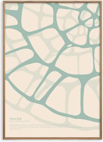 Ingelijste digitale print Softgreen Fossil