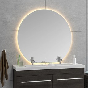 Mueller Toronto spiegel rond met dimbare LED-verlichting en spiegelverwarming 120cm