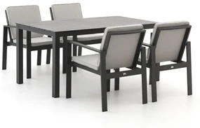 Bellagio Vezzano/Menzano 160cm dining tuinset 5-delig