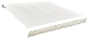 vidaXL Luifeldoek 6x3 m canvas crème