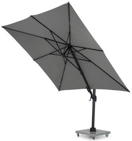 Santika Furniture Santika Belize Deluxe Parasol X Antraciet Frame/ Mid Grey Aluminium Grijs