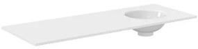 Crosswater Infinity Wastafel inbouw - 120cm - wasbak rechts - polar white IF1200SPW_RH