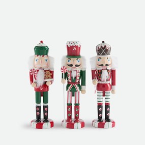 Set van 3 notenkrakers, hoogte 25 cm, CASPAR