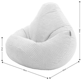 Chillz Kinder Zitzak Corduroy - Geel