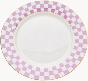 Handgemaakt ontbijtborden Harlequin, 6-delig