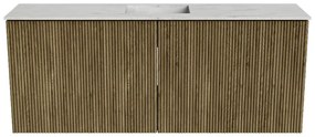 Mondiaz Joya DLux 100cm toiletmeubel dusk met wastafel faye midden zonder kraangat opalo