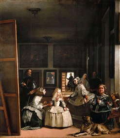 Kunstreproductie Las Meninas or The Family of Philip IV, c 1656, Diego Velázquez