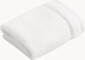 Katoenen gezichtsdoeken Pure met velours bies, 2-delig