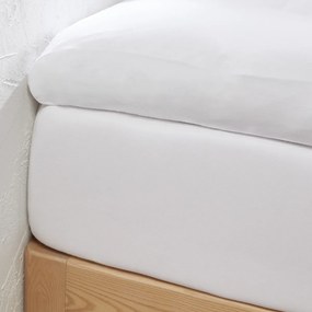 Hoeslaken in jersey voor topdekmatras, 30% recycled katoen