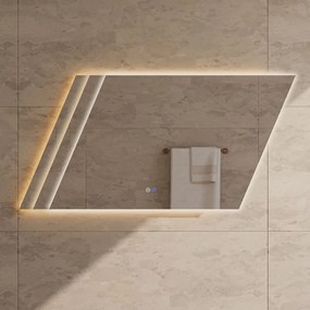 Best Design Line organische spiegel met spiegelverwarming 120x65cm