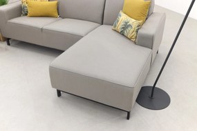 Boavista Sunbrella loungebank chaise longue - Nature Grey - 2-delig - links