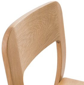 Set van 2 stoelen in massief eik, Talet