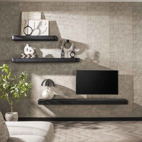 Wandplank Metallic Liquid Metal 100 Cm - 100x29x8cm.