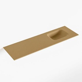 Mondiaz LEX Fontein - 100x30x0.9cm - wasbak Rechts - zonder kraangaten - voor toiletmeubel - Solid surface - Oro F51121Oro