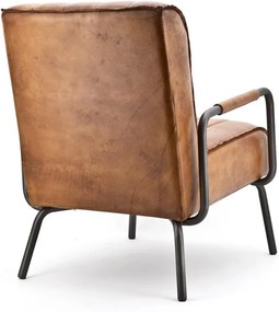Eleonora Marvin Fauteuil Rosi Leder Cognac