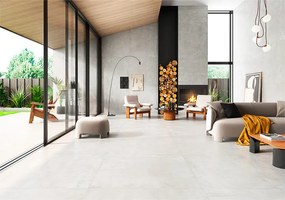 Vloertegel 60x60 Cm Betonlook Arca Wit G43