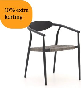 + 10% kassakorting | Dining tuinstoel | Manifesto  Cavone | Rope (touw) | Grijs | Stapelbaar | Kees Smit Tuinmeubelen