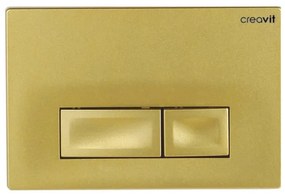 Creavit Bedieningspaneel - rechthoekige knoppen - gold GP3006.00