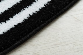 Tapijt HAMPTON Grecos ROND zwart