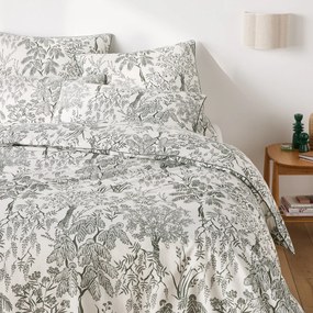 Dekbedovertrek in gewassen perkal katoen Roxane