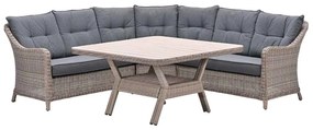 Garden Impressions Nova lounge dining set 4-delig - mystic grey