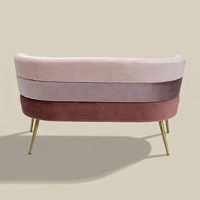 Kare Design Sandwich Roze Velvet Design Bankje