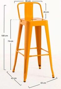 Set 4 Krukken Torix Rugleuning