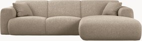 Chenille hoekbank Molino (4-zits)