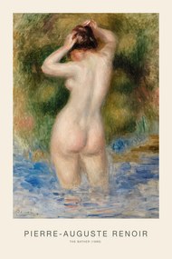 Kunstreproductie The Bather (Vintage Erotic Female Nude Painting) - Renoir