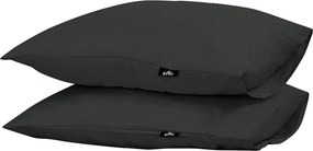 Kussensloop King 2 stuks– 100% katoensatijn – 60×70 – antraciet