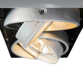Grote Inbouwspot staal AR111 verstelbaar 2-lichts - Oneon Design, Modern QR111 / AR111 / G53 Binnenverlichting Lamp