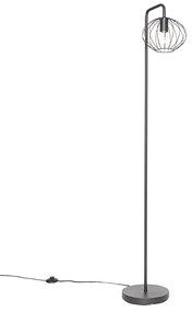 Industriële vloerlamp zwart 23 cm - Margarita