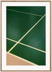 Ingelijste digitale print Badminton