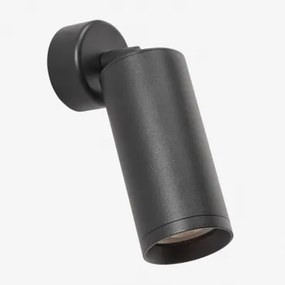 Dimbare Aluminium Wandlamp Walid Zwart - Sklum