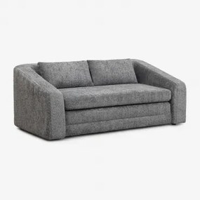 Dalila 2-zits Slaapbank In Boucléstof Bouclé Gris Antracita - Sklum