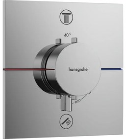 Hansgrohe Showerselect thermostaat inbouw voor 2 functies chroom 15572000