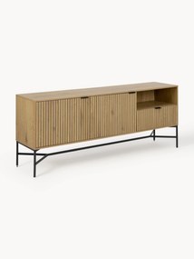 Houten dressoir Jaipur met geribbelde voorkant