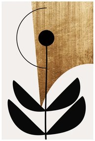Art Print Kubistika - Nara nero, (40 x 60 cm)