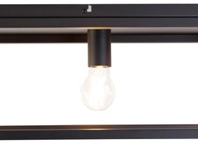 Smart plafondlamp zwart 99,5 cm incl. 4 Wifi A60 - Cage