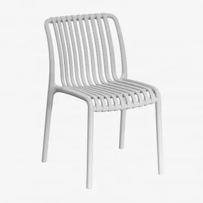 Verpakking Van 4 Wendell Polypropyleen Stapelbare Tuinstoelen Grijs - Sklum