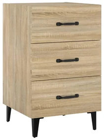 vidaXL Nachtkastje 40x40x66 cm bewerkt hout sonoma eikenkleurig